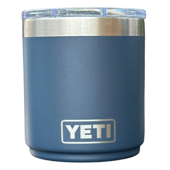 LASER ENGRAVED PERSONALIZATION YETI 10oz. LOWBALL - NAVY BLUE - Picture 1 of 2
